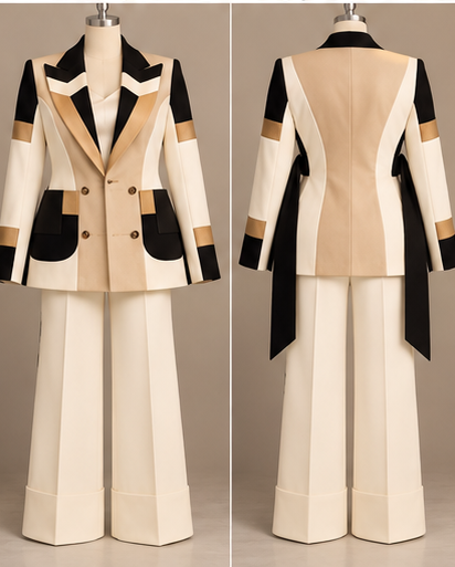 LEGACY OF HER Color Block Custom Suit